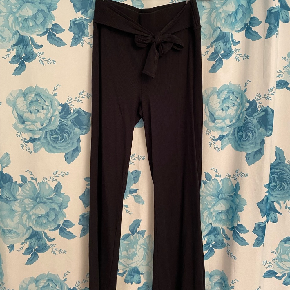 Aerie Ribbed Tie Dress Pant Comfortable Flowing